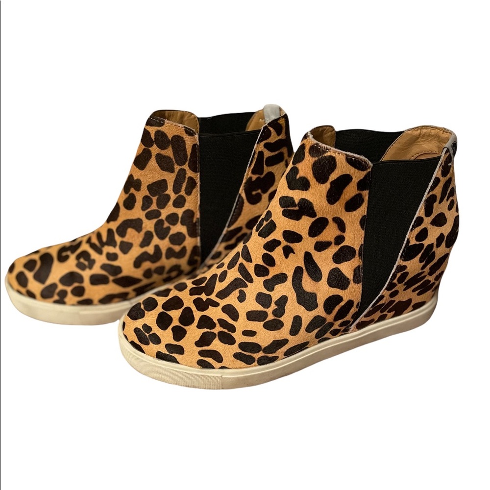 Coconuts by Matisse Leopard Lure Wedge Sneakers
